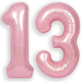 RainbowQ Pink 13 Balloon Number 40 Inch 0-40 Foil Large Balloons | Big Mylar 13 by RainbowQParty