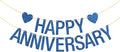 Happy Anniversary Banner, Wedding Company Anniversary Party Banner, Retirement by Halodete