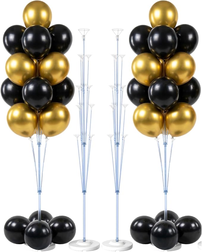 Pro Series Balloon Column Kit Set of 2, 5ft Floor Balloon Tower by Bezente