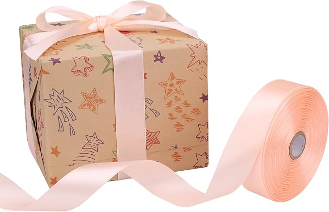 Nsilu Ribbon for Gift Wrapping 50 Yards Perfect Wedding Party Wreath Sewing DIY - Image 4