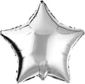 18" Silver Star Shaped Foil Balloons Mylar Helium Balloons by Adeer