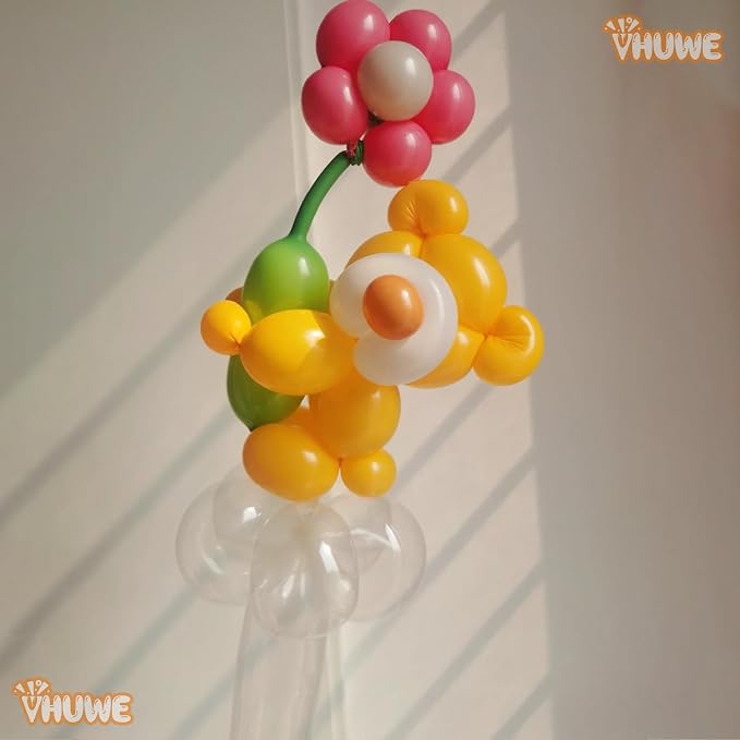 260 Balloons Lemon Yellow, Thickened 100 Pack Long Balloons Twisting Skinny - Image 5
