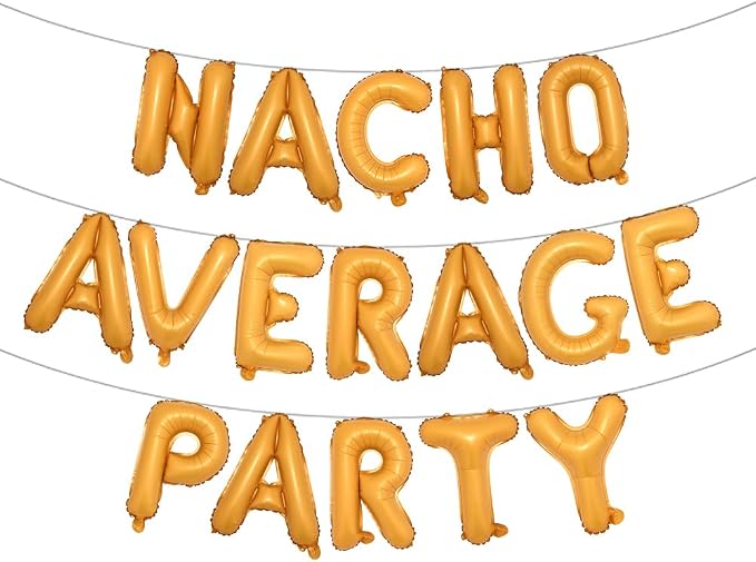 Nacho Average Party Decoration Nacho Average Party Balloons Banner Fiesta Taco by RUIANSI