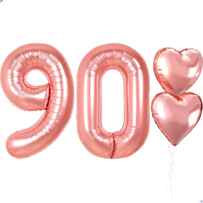 40 inch Rose Gold Birthday Balloons by Unknown