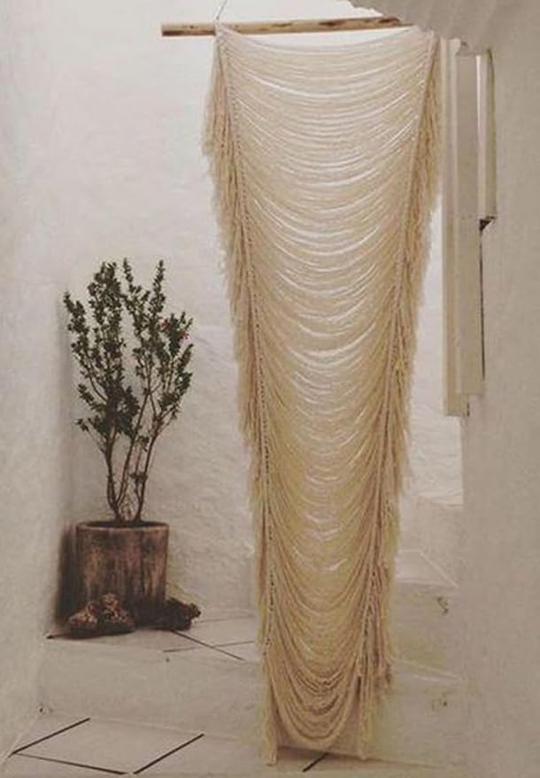 Macrame Curtain Boho Curtains Room Divider Wedding Or Wall Decor Doorway Window by FLBER
