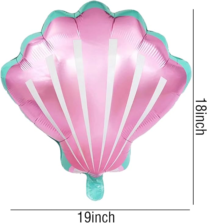 Sea Shells Balloons Multi-color Sea Shells Foil Mylar Balloon - Image 2