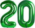 Green 40 Inch 20 Number Balloons, 20 Decorations by Upgesy