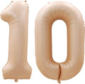 Number 10 Balloons for 10th Birthday Party Decorations, 42 Inch Jumbo Foil by GOER