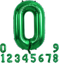 TONIFUL 40 Inch Dark Green Number 0 Balloon Large Foil Birthday Party Decor | by TONIFUL