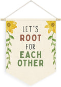 Greenery Floral Classroom Decor, Motivational Flower Nature Boho Linen Canvas by Unknown