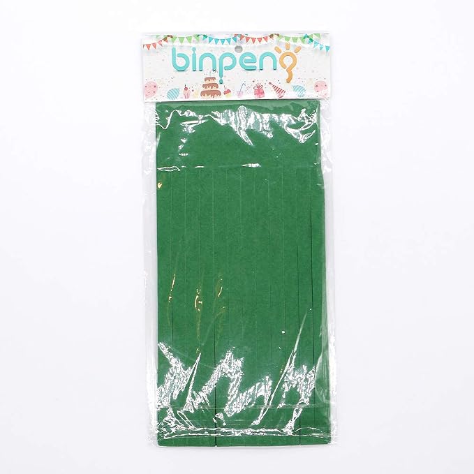 Green Tissue Paper Tassel DIY Hanging Paper Decorations Party Garland - Image 3