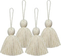 Big Size 4 PCS Tassels for Crafts, Handmade Hanging for Pillow Decor, Blanket by NINGYOHI