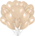 TONIFUL 30 Pcs Apricot Heart Balloons 18 Inch Heart Shape Foil Balloon | Mylar by TONIFUL