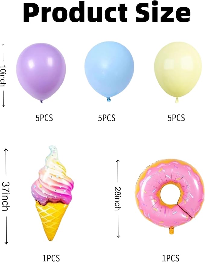 Donut Table Centerpiece Balloons Stand Kit- 2 Sets Balloon Centerpieces - Image 2