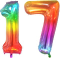 40 inch digital balloon, Jelly Color, Number 17 by TNCDJKPA