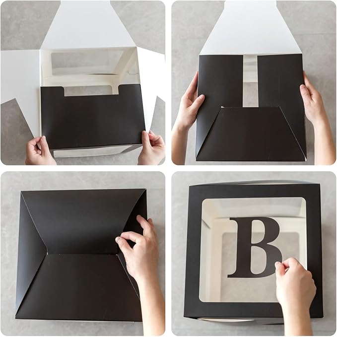 4pcs Transparent Baby Boxes, Gender Reveal Party Decorations - Image 3