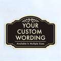 Custom Black Charcoal 36x24-inch Aluminum Outdoor Signs, Personalized Driveway, Waterproof Made in USA