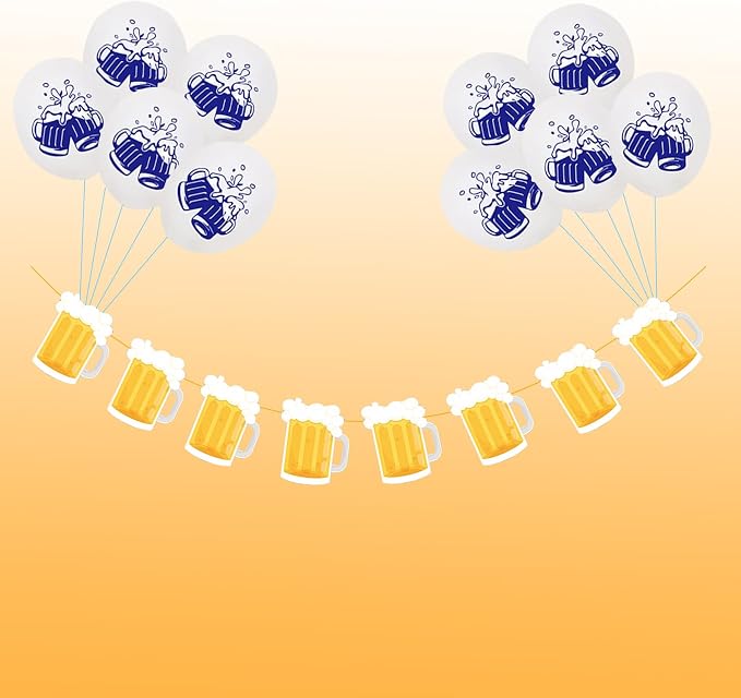 Beer Birthday Banner for Beer Party and Birthday Wedding Party Supplies - Image 2