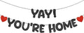 Fulmoon Pre Strung Yay You're Home Banner Glitter Welcome Home Party by Fulmoon