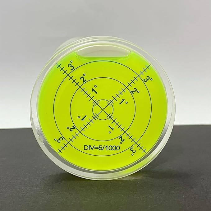 High Precision Circular Bubble Spirit Levels Golf On-Course Accessories Ball Markers for Golf Putting Aid Reader (60x12mm)