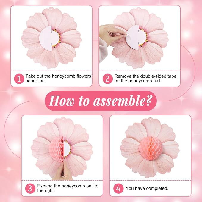 zilue Pastel Party Decorations Paper Flowers Decorations - Image 3