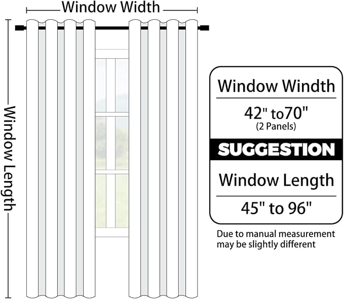 Yakamok Greyish White and Burnt Orange Ombre Curtains, Light Blocking Curtains - Image 9