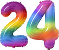 Number 24 Balloons for 24th Birthday Party Decorations, 0-100 Large No.24 by Joycard