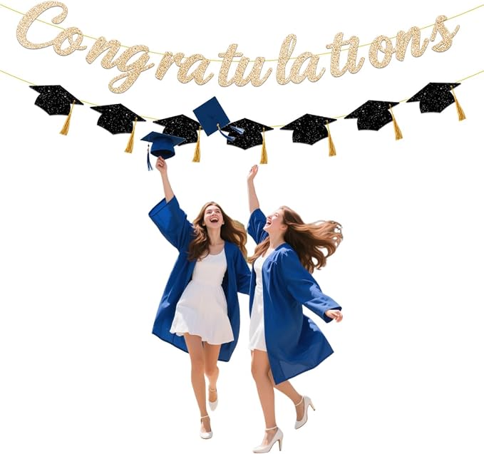 Mastered Graduation Congratulations Banner Party Decorations, 2026 Graduates - Image 3