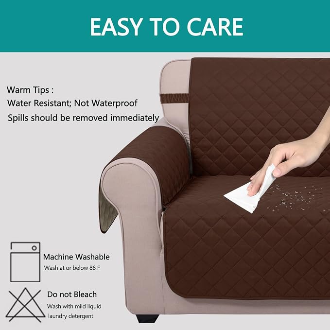 U-NICE HOME Futon Sofa Covers 68''Armless Couch Cover, Pet Friendly, Elastic - Image 4