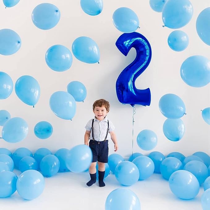 Lovoir 40 Inch Navy Blue Number 9 Balloon Large Size Jumbo Digit Mylar Foil - Image 7