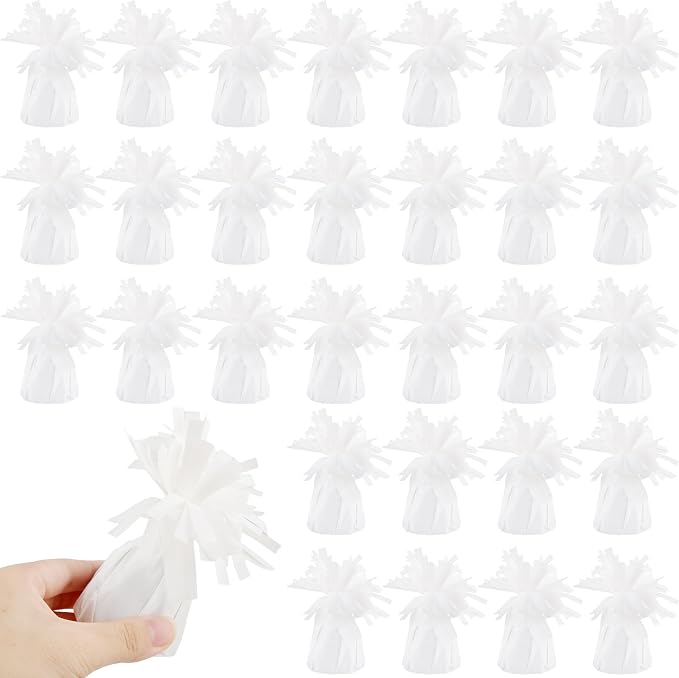 30 Pack 4.7 Inch Balloon Weights 170g Metallic Wrapped Balloon Anchors Weights by Unknown
