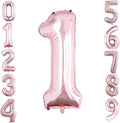 Rose Gold Foil Balloons Number 1, Huge Number Balloons by GOER