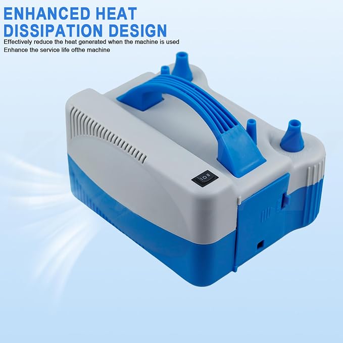 Portable Balloon Pump, 700W 110V Strong Electric Air Blower, Dual Nozzle - Image 5