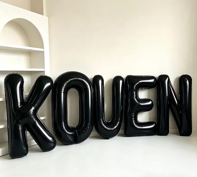 40 Inch Black Letter X Foil Balloon, Large Jumbo Mylar Helium Alphabet Balloon - Image 6
