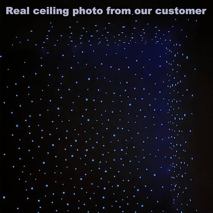 Glow in The Dark Stars for Ceiling Decal Decor 633 Pcs Realistic 3D Sticker | - Image 2