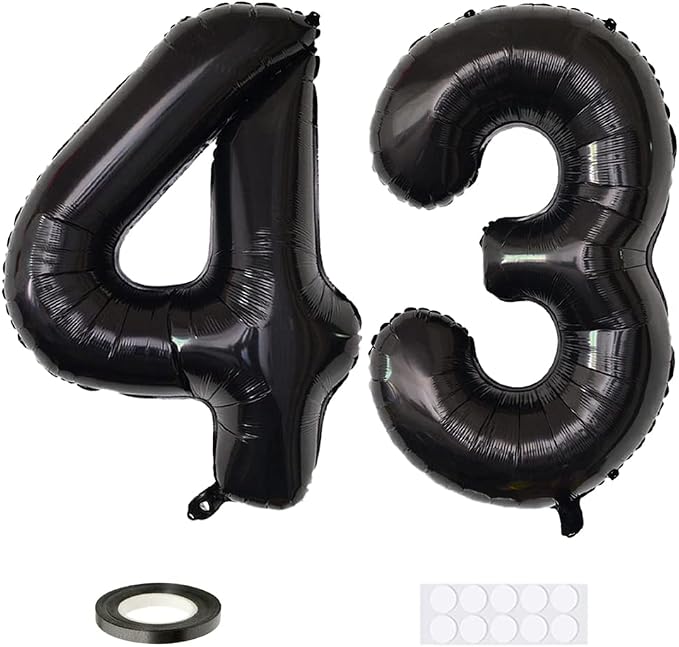 Xihuimay Number 43 Balloons by Xihuimay