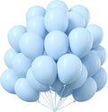 PartyWoo Baby Blue Balloons 100pcs Light Pastel Sky Aqua Blue Color | Balloons by PartyWoo