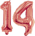 Number 14 Balloon Foil Mylar Balloons by YPSelected