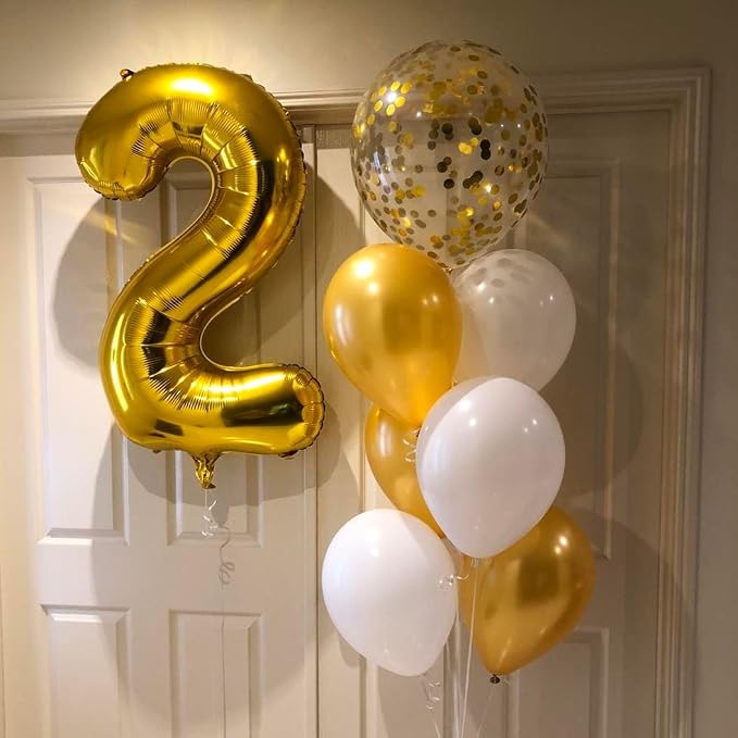 Gold 80 Balloon - Image 4