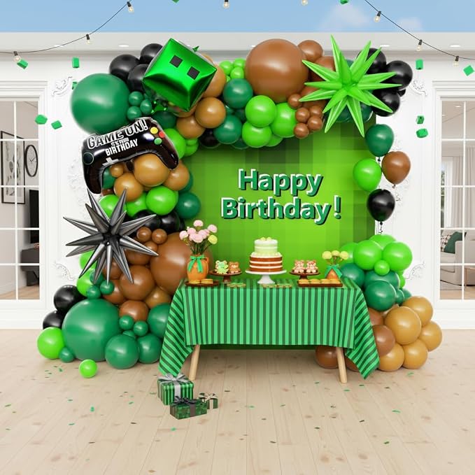 158Pcs Pixel Balloon Garland Arch Kit - Image 6