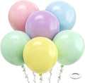Bezente Pastel Balloons 18 Inch 30 Pack Latex Large Thick | Multicolor Macaron by Bezente