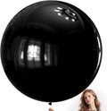 Black Balloons 9pcs 36 Inch Extra Large Big Jumbo Giant Matte Black Latex by Kawkalsh