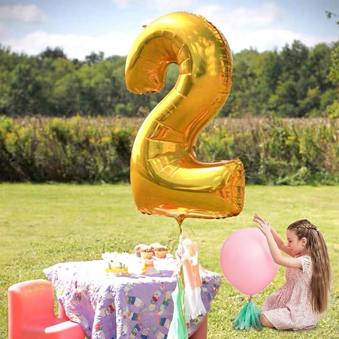 TONIFUL 40 Inch Gold Number 8 Balloons Large Foil 8th Birthday Decorations | - Image 5