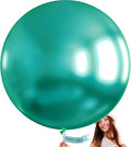 PartyWoo Metallic Green Balloons 4pcs Chrome Green Color 36 Inch | Balloons by PartyWoo