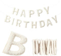 Pre-strung Happy Birthday Banner Sign Reusable Felt Happy Birthday Garland by Unknown