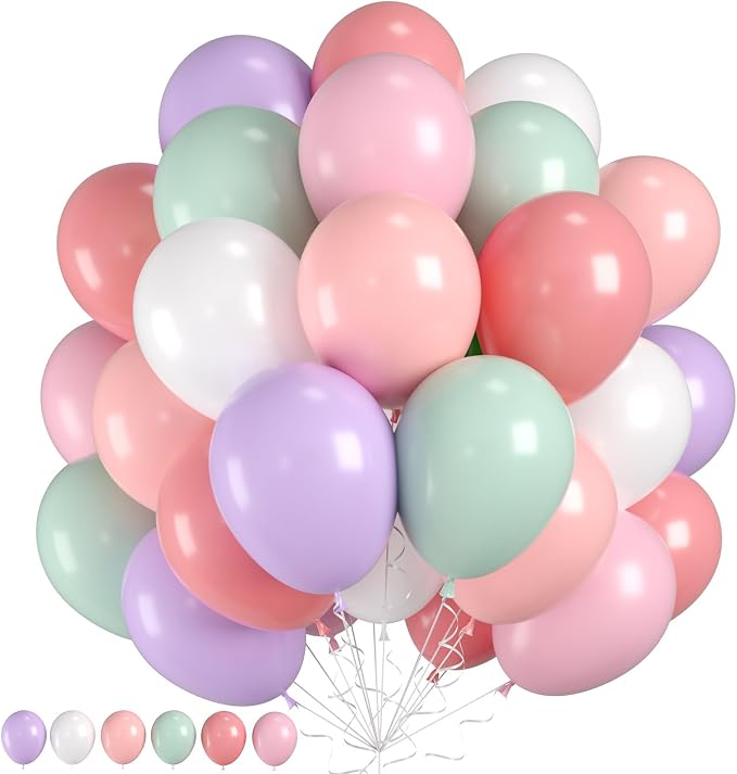 Pastel Rainbow Balloons, Colorful Balloon by FunHot