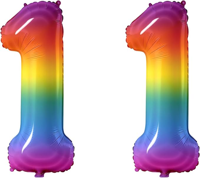 Number 11 Balloons for 11th Birthday Party Decorations, 0-100 Large No.11 by Joycard