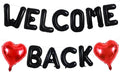 TONIFUL 16 Inch Black WELCOME BACK Foil Letter Balloons Banner Decoration | by TONIFUL