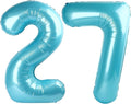 Pearl Blue 27 Number Balloon by Upgesy