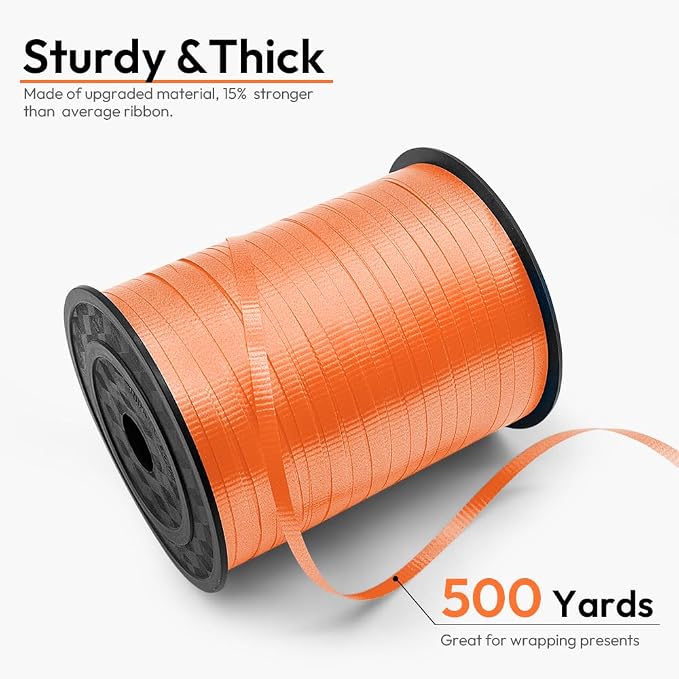 500 Yards Curling Ribbon for Gift Wrapping, 3/16" Balloon String for Christmas - Image 2
